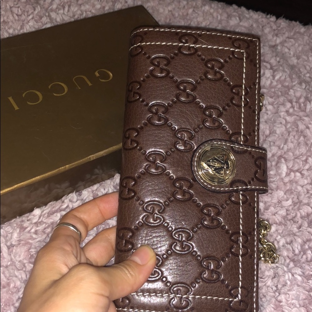 Brand new brown leather purse
